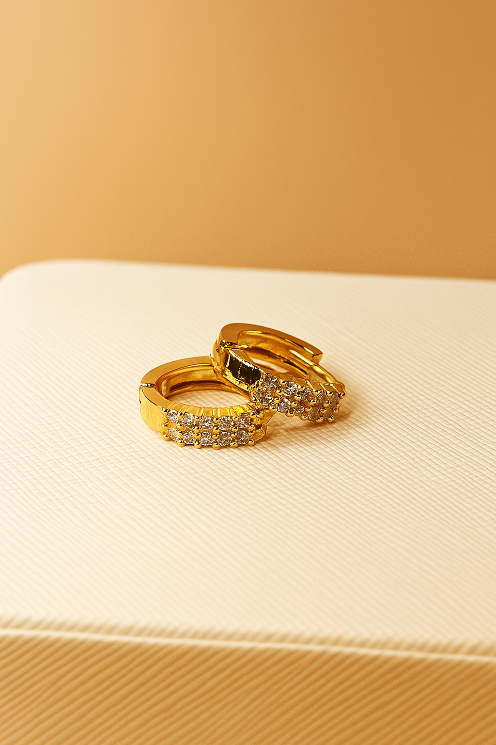 Gold-Plated Hoop Earrings