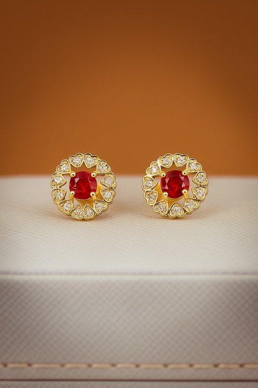 Glossy Stud Earrings