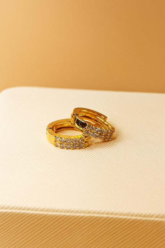 Gold-Plated Hoop Earrings